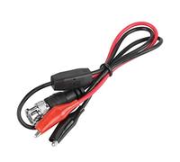 Aramox 2Pcs BNC Male Plug Oscilloscope Test Probe Cable, Excellent Performance PVC Material Versatile Accessory with DualClips for School Electronic Factories Electrical Laboratories