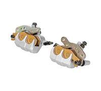 Aramox 2pcs Brake Caliper Left Right Aluminum Alloy Brake Caliper Fit for Bayou 300 400 KLF300 KLF 300 400 / Brute Force 650 750