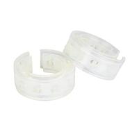 Aramox 2PCS Car Shock Absorber Buffer, Transparent TPU Spring Cushion Type C, Reduces Vibration Noise and Supports 0.2 to 0.3 Cm Lift, for Daily Driving and Rough Roads (D)