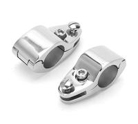 Aramox 2pcs Marine Jaw Slide Hinged Upper Jaw Slide Hardware Fittings Precision Cast Marine Grade 316 Stainless Steel with Smooth Surface for Boats Yachts Fiberglass Inflatable Business (25mm)