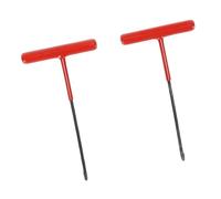 Aramox 2PCS Motorcycle Exhaust Spring Hook, Heavy Duty Steel and Rubber Grip T-Handle Spring Puller Removal Tool for Dirt Bikes, Trampolines Snowmobiles (Tire Repair Tool Valve Stem Hook)