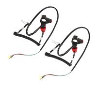 Aramox 2pcs Motorcycle Tether Kill Switch, 22mm Handlebar Engine Cut Off Switch with Lanyard Water Proof for ATVs, Riding Mowers, Normally Open 2-Wire Design