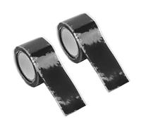 Aramox 2PCS Self Fusing Silicone Tape Self Adhesive Water Proof Tape for Water Pipe Hose Repair 1.5m Length 2.5cm Width (Black)