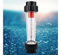 Aramox 2PCS Water Flowmeter LZS-50-D ABS Plastic Tube Liquid Flowmeter for Various Liquids, Transparent Panel, Accurate Readings With High, Convenient Design, Wide
