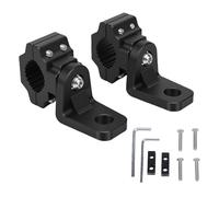 Aramox 2Pcs Whip Light Mounts for ATV, 360° Adjustable Flag and Light Bar Bracket Compatible with 0.875in 1in 1.125in Handlebar Universal Fit for ATV, Snowmobile, Go Kart, E-Bike