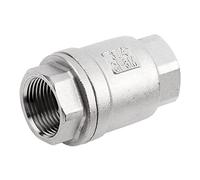 Aramox 3/4 Inch Stainless Steel Spring Check Valve Two Way Female WOG1000 Checks Valves Vertical with Corrosions for Petroleums Pipeline Systems