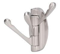 Aramox 3 Clothes Hook Zinc Alloy Coat Hook with Brushed Finish Round Base Concealed Screw Mount 44 X 98 Mm for Bedroom Bathroom Closet Robe Towel Hanging