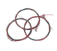 Aramox 3 Set Guitar Strings Steel Acoustic Guitar String Replacement 0.008 to 0.047 in Anti Rust Coated Smooth Clear Tension for Folk Beginners Practice (Color string*3)