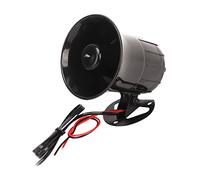 Aramox 3 Siren, Plastic Electric Horn 12V 120 DB Car Warning Alarm, 3 Sound Modes Rainproof Proof Easy Mount for Cars Trucks Emergency Use