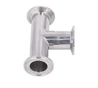 Aramox 3 Ways Pipe Tee Joint Fitting 304 Stainless Steel Quick Connect T Shaped Connector 150F Hose Adapter for Plumbing & Industrial Use (25)