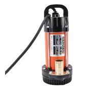 Aramox 300W Submersible Pump Stainless Steel Electric Water Pump with Copper Motor 4m3 per H 22m Lift 1in Outlet for Well Farm Pond Industrial Water Transfer (DC12V)