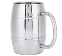 Aramox 304 Double-Layer Stainless Steel Beer Mug Durable Handle Coffee Cup for Camping Drinkware