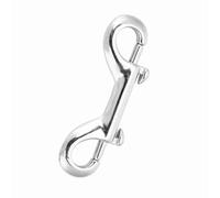 Aramox 316 Marine Grade Stainless Steel Double Ended Snap Hook, One Hand Use Scuba Diving Gear Accessory with Polished Finish and Strong Corrosion Resistance (77MM)