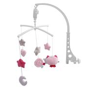 Aramox 360 Degree Rotation Baby Cartoon Bed Bell Toy with Built in Music Box for 0-1 Year Old Babies, Easy to Carry (Owl)