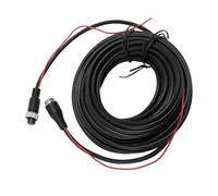 Aramox 4 Pin Backup Camera Extension Cable, 4.5mm Thick with Trigger Wire | Aviation Plug, Male to Female Connection, Pure Copper Core, EMI RFI Shielded, for Truck Trailer RV CCTV