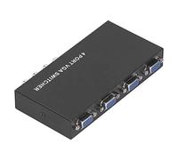 Aramox 4 Port VGA Switcher, SVGA Monitor Sharing Switch Box | 4-in-1-out VGA Selector, 5 VGA Female Ports, Front Panel Mechanical Switching, Home Theater PC Projector Setup