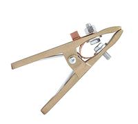 Aramox 400A Ground Clamp Copper and Iron Grounding Clamp for Welding Machine Thickened A Shape Jaw Strong Spring Bite for Shipyards Steel Structures Auto Repair