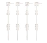 Aramox 4Pcs 18inch Cane Bolt Gate Drop Rod, Designed for Wooden Fences Metal Doors, Drop Pin for Holding Gate to The Ground