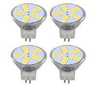 Aramox 4Pcs MR11 LED Bulb 5W 500lm 15 Beads Double Pin Base Bulb Replacement for Spotlight Landscape Lamp Ceiling Light Track Light (Cool White)