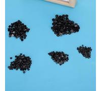 Aramox 500pcs DIY Plastic Animal Eyes Crafting Buttons, Suitable for All Toys and Handicrafts, Great DIY Lovers, Various Sizes for Different Needs (Dark Gray and Dark Blue)