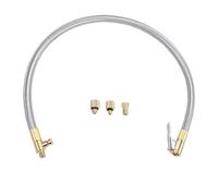 Aramox 54cm Tire Inflator Adapter Air Compressor Hose Inflation Hose Extension Tire Air Chuck Adapter with Upgraded Lock on Chuck for Bikes Motorcycles Cars