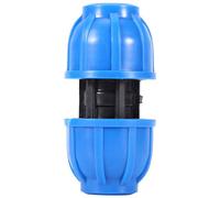 Aramox 5Pcs 20mm to 20mm Straight Water Pipe Connector Straight Pipe Fitting Connection Adapter PE Plastic No Scaling for RO Water Systems Purifiers Filters PPR PE PVC
