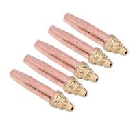 Aramox 5PCS Cutting Tips Brass Copper Welding Nozzles G03 4 5 6 CNC Machined Split Isobaric Gas Cutting Tip for Machine Torch Industrial Metal (G03-6#)