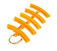 Aramox 5Pcs Tyre Changer Guard Rim Protector, Wheel Changing Edge Savers Tool for Rims, Orange Polyurethane Tire Protection