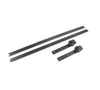 Aramox 6.6FT Modern Sliding Barn Door Hardware Set, Heavy Duty Carbon Steel, Space-Saving Design for Rustic and Contemporary Interiors