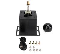 Aramox 6+R PC USB Simulator Shifter H Gear Shifter Racing Game Simulator Black + Systems, Compatible with G29 G27 G25 G920, for T300RS GT Steering Wheel, DiRT Rally 2.0/4, WRC, EST