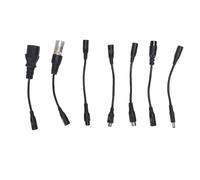 Aramox 7 in 1 DC 5.5x2.1mm Female Power Adapter Cable Set for E Scooter, Hoverboard, E Bike， 12V Step Down, Multi Interface Compatible