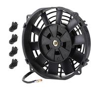 Aramox 8 Inch High Performance 12V Electric Slim Radiator Cooling Fan w/Mounting Kit Electric Fan for Radiator Auto Cooling Air Conditioning 10 Blades 12V 80W 2250 RPM
