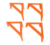 Aramox 8 Pack Canvas Stands ABS Plastic Painting Risers Non Slip Base for Acrylic Pouring Art Tabletop Display Ideal for Artists Students Outdoor Use (Orange)