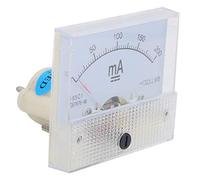 Aramox 85C1 Ammeter ABS Pointer Ammeter Head 0 to 200mA ±2.5% Accuracy Clear Embedded Panel Meter for Power Distribution Cabinet Test Board Voltage Stabilizer Users