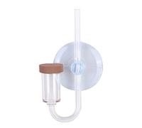 Aramox Acrylic Aquarium Transparent Bubble Counter Refiner Red Chip CO2 Atomizer Diffuser for Medium Fish Tanks 80-100cm Independent Counting Function M-17 (M)