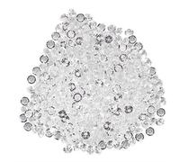 Aramox Acrylic Beads, Small Round Transparent White DIY Craft Accessories, 8mm 1000Pcs, 6mm 2000Pcs, Elegant Wedding Decor Beads (2)