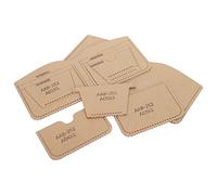Aramox Acrylic Leather Pattern Template for Hand-Made Wallets, Durable and Easy to Use, Pack of 5 for Crafting Lovers