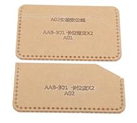 Aramox Acrylic Template for Hand Made Leather Card Holder, Reusable Model for Crafting Certificate Set, Protective Film Surface, 2 X Acrylic Board for Storage