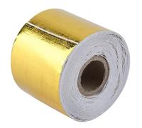 Aramox Adhesive Tape, 1 Roll Golden Car Aluminum Foil Adhesive Tape Adhesive Reflective Heat Shield Wrap Tape (10M*5Cm)