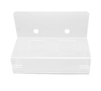 Aramox Adhesive Toothbrush Holder Easy Installation Toothbrush Storage Organizer for Bathroom Shower Trailers - Premium Acrylic Design (Transparent)