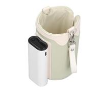 Aramox Adjustable Rechargeable Portable Bottle Warmer Bag with Display 21 Gears Temperature Milk Warmer Cover for Travel, Comfortable Touch, Large Capacity Battery (Green)