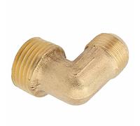 Aramox Air Compressor Elbow Brass Check Valve G1 2 X G3 4 90 Degree One Way Fitting Deeper Threads Forged Build for Air Compressor Pipe Connection and Repair Use (1/2 * 3/8 with Chamfer)