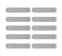 Aramox Air Compressor Valve Plate, Cast Iron Intake Exhaust Valve Plate, 10Pcs Tongue Shape for 80mm Cylinder, Repair Replacement for Air Compressor Maintenance (80 Intake Feature Film)