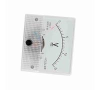 Aramox Analogue Panel Meter, Current Voltmeter with 2.5 Accuracy Plastic DC Analog Voltage Meter, Easy to Read, Portable and Ideal for Experiments, for Home Use (#4)