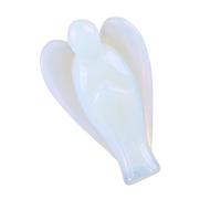 Aramox Angel Figurines, Opal Craftsmanship, Small Sympathy Decor, 1.5 Inch Angel Figurine for Bereavement and Friendship Remembrance