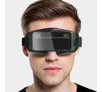 Aramox Auto Darkening Welding Goggles, Adjustable Solar Protective Glasses for Electric and Second Welding, Soldering and Polishing