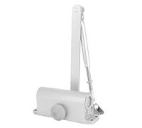 Aramox Automatic Door Closer, Hydraulic Door Controller with Adjustable Telescopic Arm, Two Stage Speed Control, Cast Aluminum and Steel, for Fire Doors Home Office ([Positioning] Small Size 45KG)
