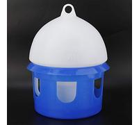 Aramox Automatic Waterer, ABS Bird Water Dispenser with 2L 4L 6.5L Capacity, 360 Rotating Tube and Split Hasp, Water Control Feeder for Bird Cage Outdoor Summer Use (4L)