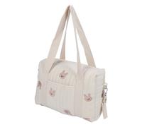 Aramox Baby Stroller Bag, Cotton Cloth, Spacious Multi-Pocket Handbag for Moms, Perfect for Diapers and Essentials on The Go (#3)