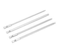 Aramox Ball End Hex Screwdriver Bit, 4Pcs Hex Screwdriver Bit Set Steel Magnetic Metric Ball Head Hex Bits 1/4 Inch Hex Shank(150mm)